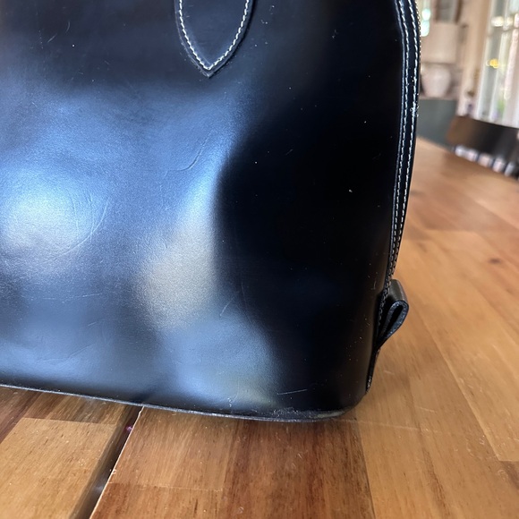 Vintage Dooney & Bourke Black Leather Satchel - Picture 4 of 5